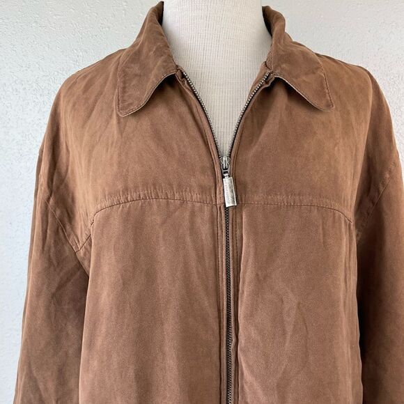 Weatherproof Brown Full Zip Jacket Size L EUC - Picture 2 of 10